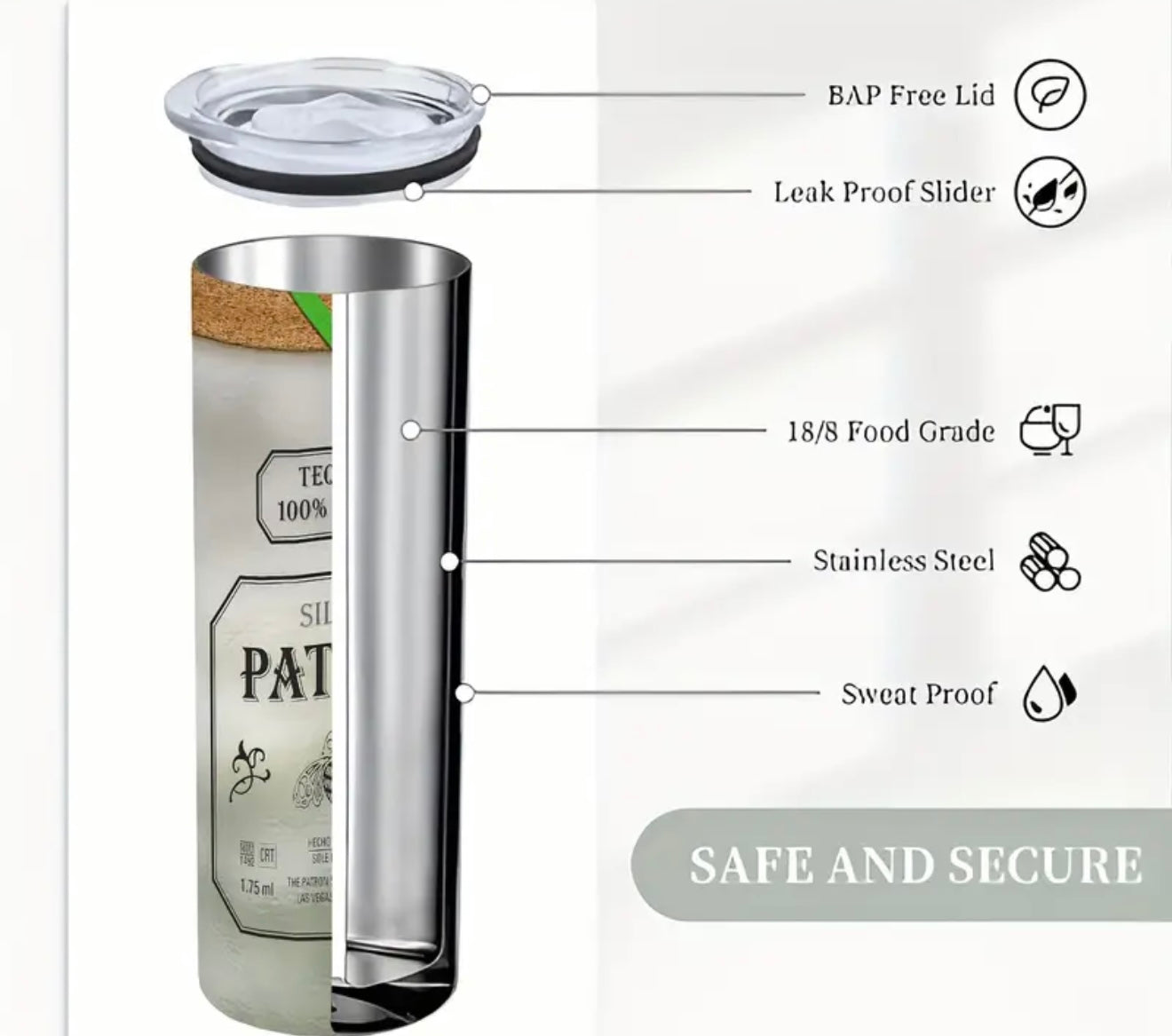 Patron Tumbler Cup