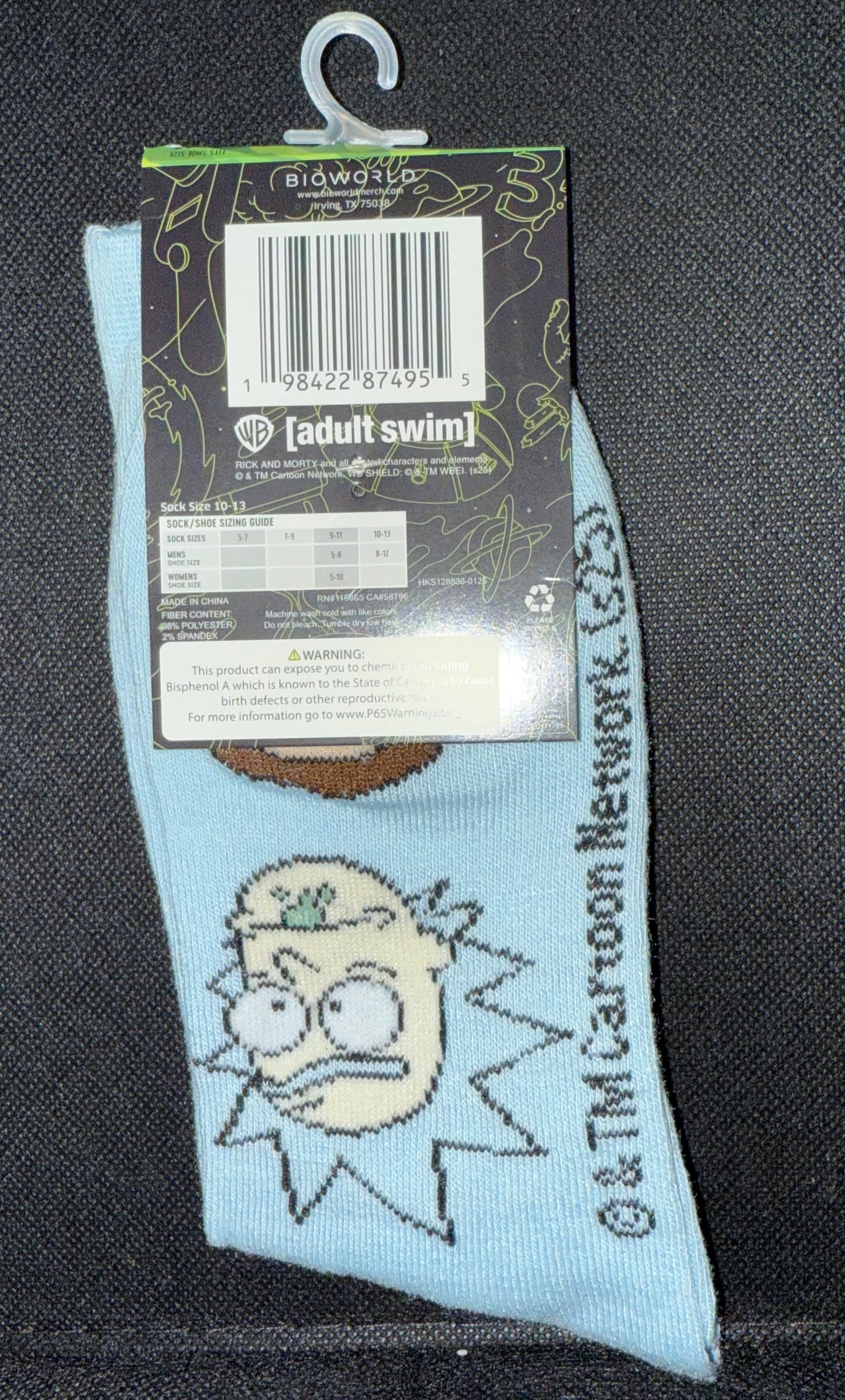 Rick and Morty Crew Socks