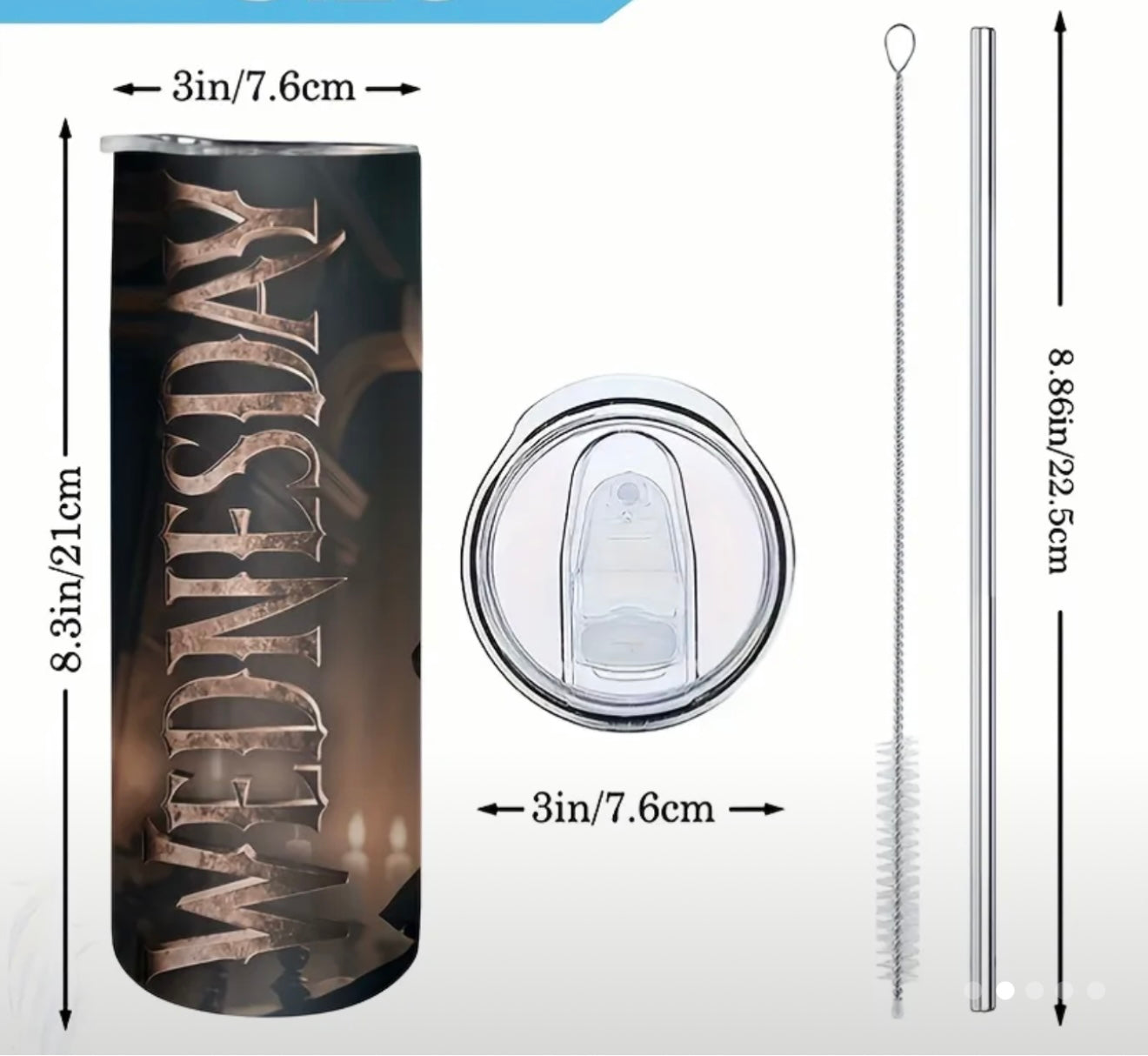 Wednesday Adams Tumbler Cup