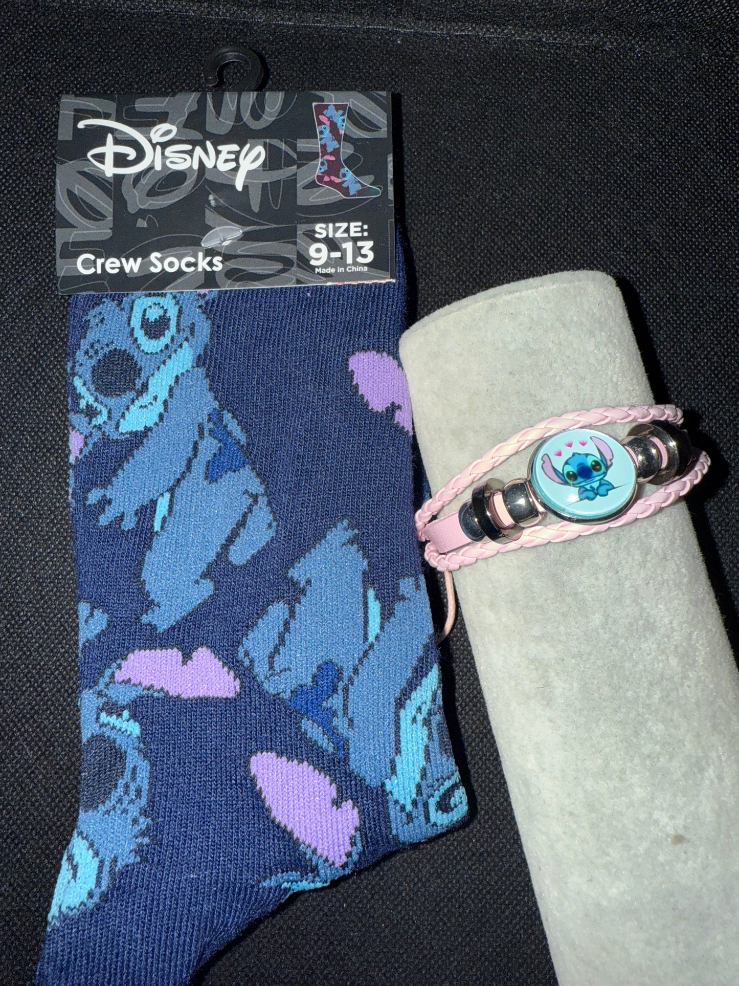 Disney Stitch Sock/Bracelet Set