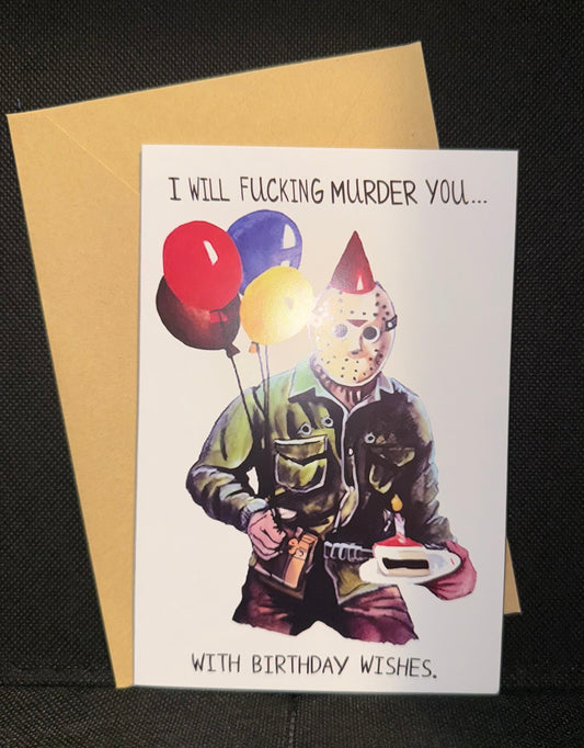 Horror Birthday Card